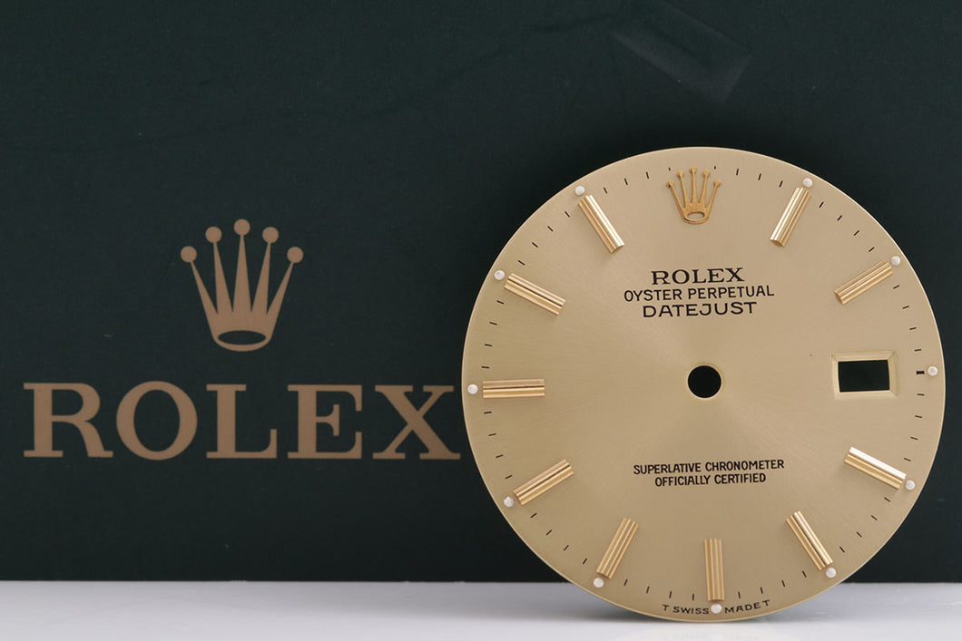 Rolex Mens Datejust Champagne Stick Dial for 16013 FCD14835