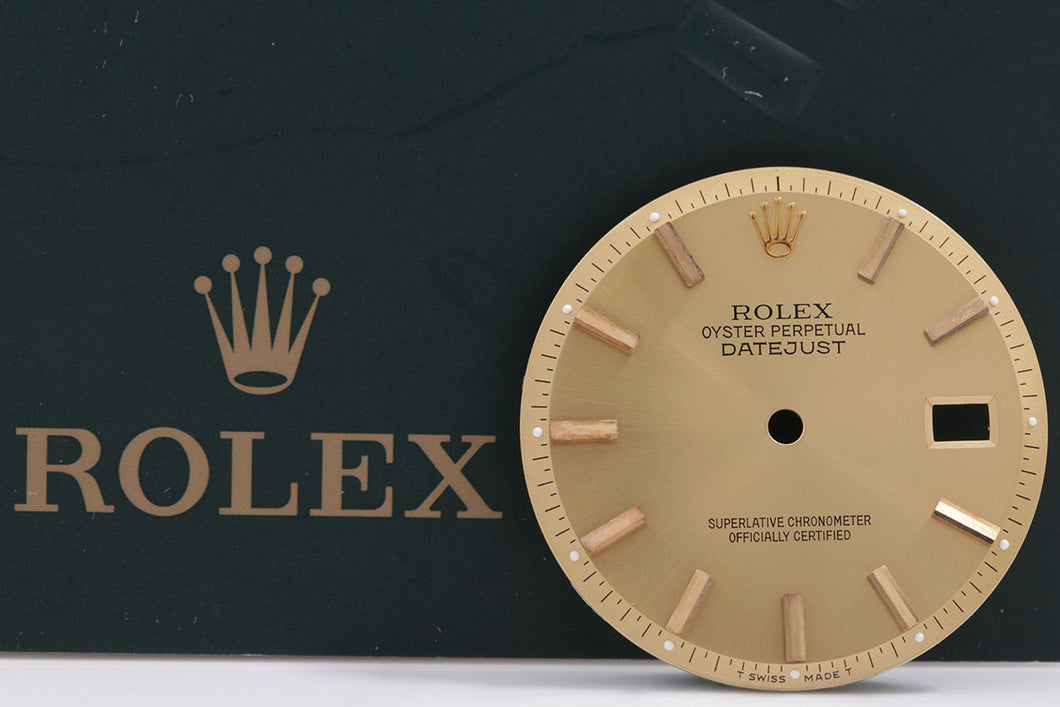 Rolex Mens Datejust Champagne Stick Dial for 1601 - 1603 FCD14846