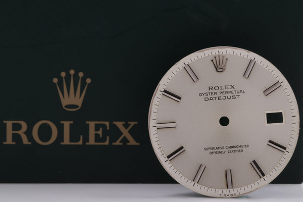 Load image into Gallery viewer, Rolex Mens Datejustsilver Stick Dial for 1601 - 1603 FCD14887
