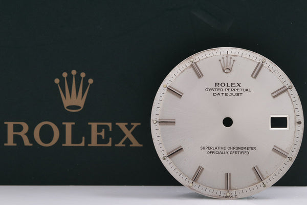 Load image into Gallery viewer, Rolex Mens Datejustsilver Stick Dial for 1601 - 1603 FCD14912

