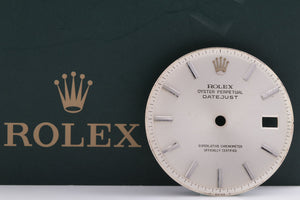Rolex Mens Datejustsilver Stick Dial for 1601 - 1603 FCD14926