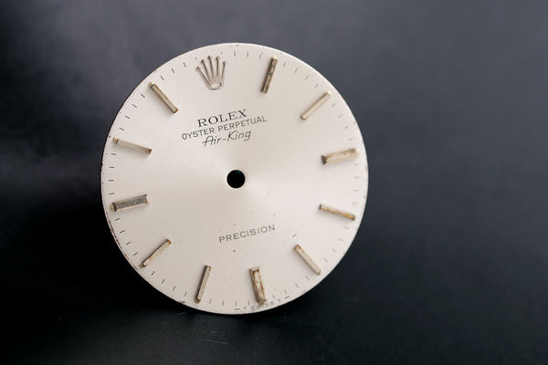 Load image into Gallery viewer, Rolex Air-King Silver Stick marker dial for model 5500 model FCD15340
