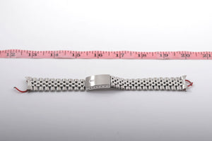 Rolex Stainless Steel 20mm Folded Link Jubilee bracelet 55 ends FCD15401