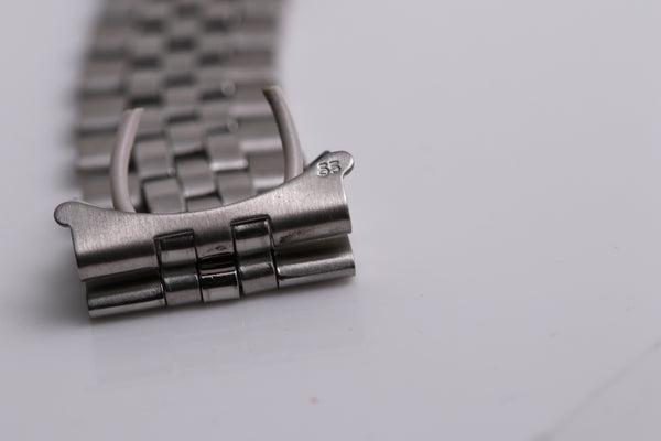 Load image into Gallery viewer, Rolex 20mm Stainless Steel Folded Link Jubilee bracelet 55 ends 6251H Buckle FCD15405
