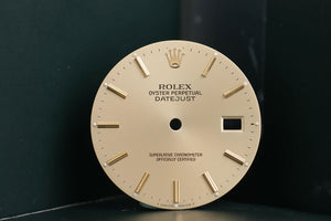 Rolex Mens Datejust Champagne stick marker dial for model 16013 FCD15636