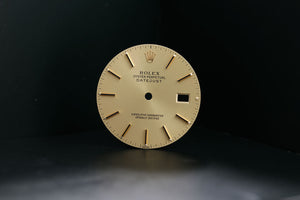 Rolex Mens Datejust Champagne stick marker dial for model 16013 FCD15655