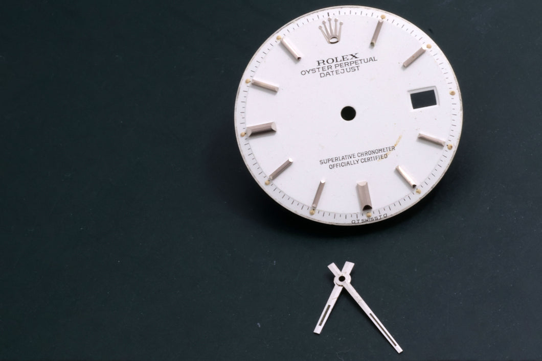 Rolex Datejust White stick dial w/ hour and minute hand ( some wear / imperfections ) for model 1601 FCD17389