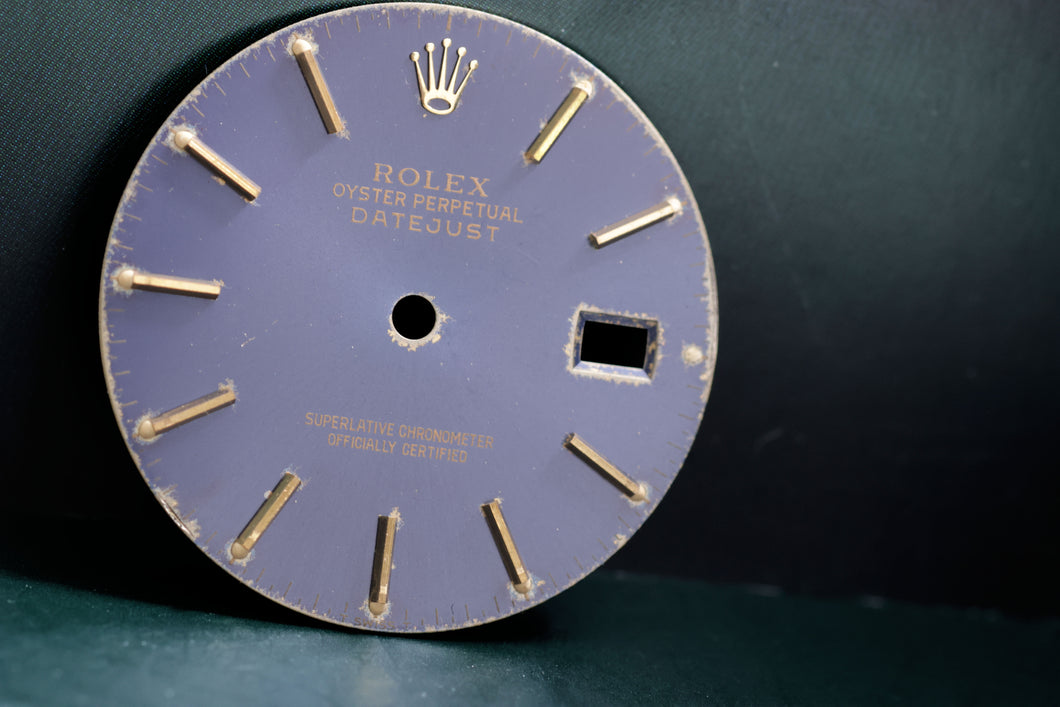 Rolex Datejust Blue Stick dial some wear for model 16013 FCD17394