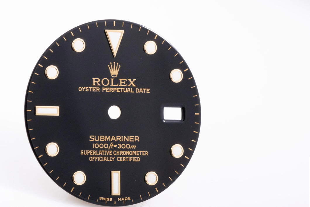 Rolex Submariner Black Swiss Made Dial for model 16613 - 16618 FCD018098