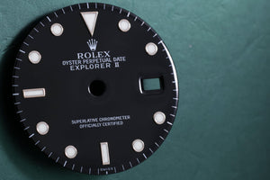 Rolex Explorer II Black "Swiss" Dial w/ Hands for 16570 - 16550 FCD018189