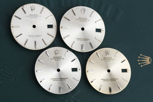 Rolex Date dial assorted (4) for model 1500 - 1501 most faded / spotted FCD18555