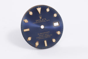 Rolex Submariner Tropical Blue Dial for 16803 - 16808 - 16613  Dial Turning Gold FCD18593