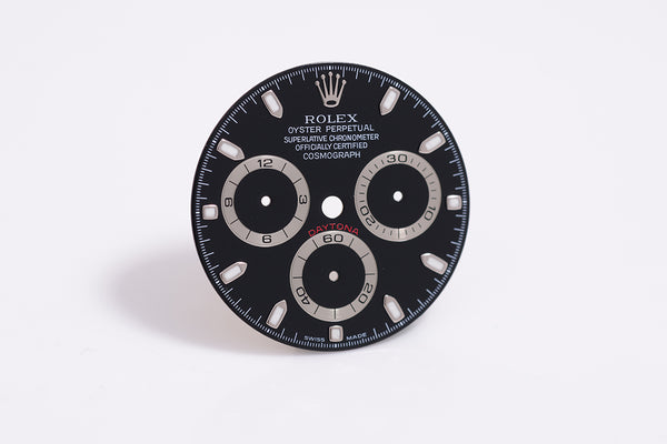 Load image into Gallery viewer, Rolex Black “luminova” Daytona Dial for model 116520 FCD018692
