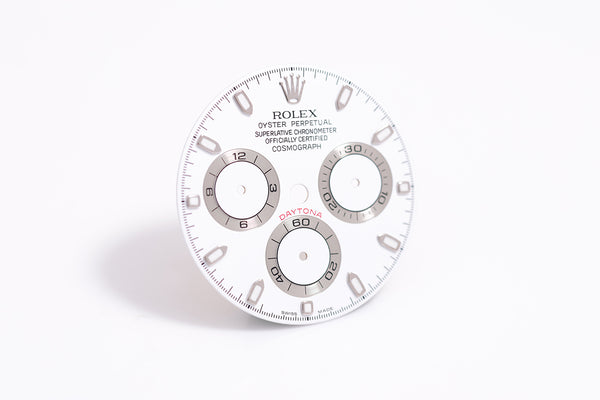 Load image into Gallery viewer, Rolex White “luminova” Daytona Dial for model 116520 FCD018695
