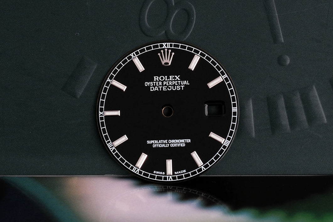 Rolex Mens Lumi Black Index Dial for model 116200 - 116234 FCD19112
