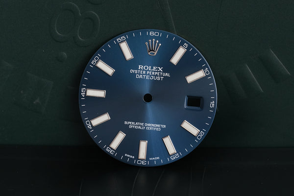 Load image into Gallery viewer, Rolex Datejust II Blue Stick dial for model 116334 - 116300 FCD19200
