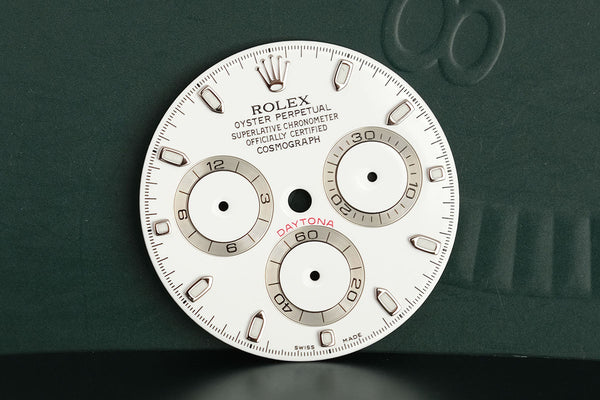 Load image into Gallery viewer, Rolex White  “luminova” Daytona Dial for model 116520 FCD019251
