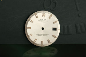 Rolex Datejust silver Stick marker dial for model 1601 FCD019301