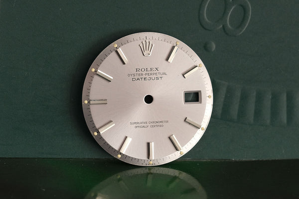 Load image into Gallery viewer, Rolex Datejust Lavendar Faded Stick marker dial for model 1601 FCD019302

