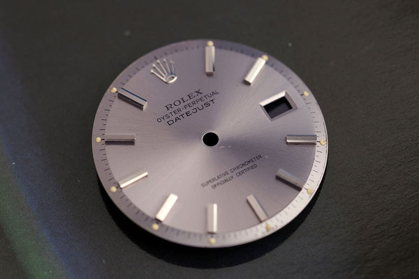 Load image into Gallery viewer, Rolex Datejust Lavendar Faded Stick marker dial for model 1601 FCD19302
