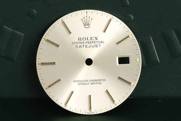 Load image into Gallery viewer, Rolex Date Silver stick dial  for model 16030 - 16014 FCD19315
