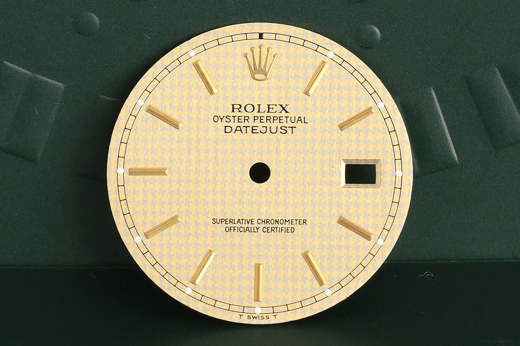 Rolex Mens Champagne Hounds Tooth Dial for model 16233 FCD19377