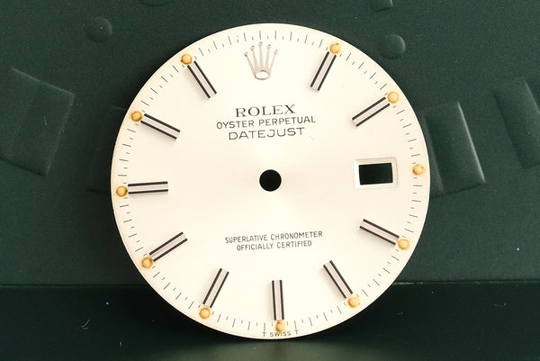 Load image into Gallery viewer, Rolex Datejust Silver Stick dial for model 16030 - 16234 FCD19382
